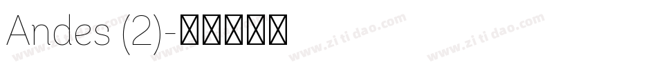 Andes (2)字体转换